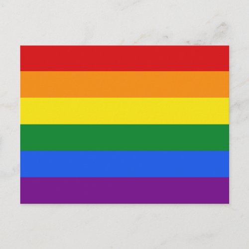 Rainbow Flag postcard