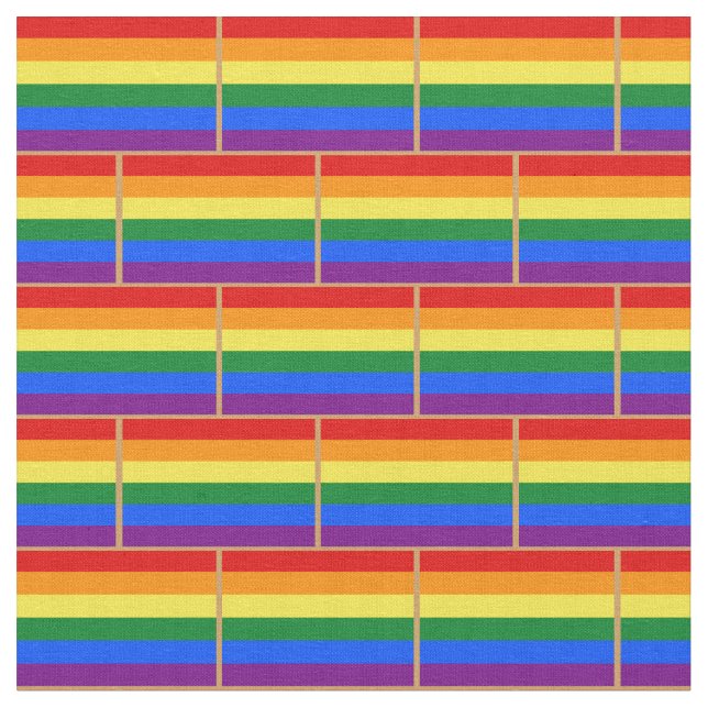 Rainbow Flag & Pride community fashion / LGBT Fabric (Close Up)