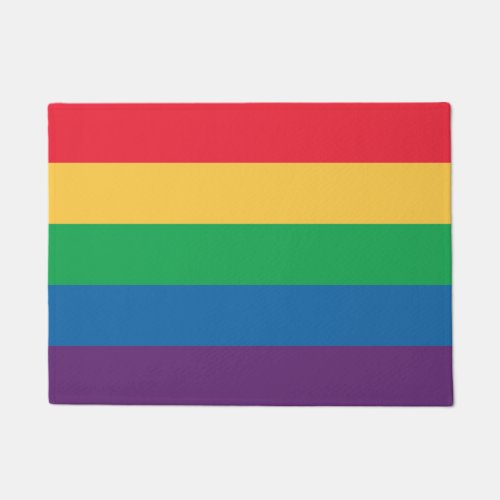 Rainbow Flag Pride Door Mat