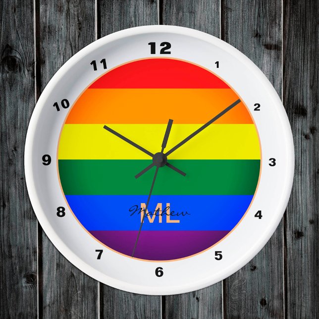 Rainbow Flag & Pride, LGBT community /gender clock (Creator Uploaded)
