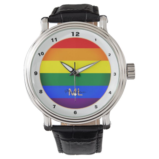 Rainbow Flag & Pride, LGBT community /gender watch (Front)