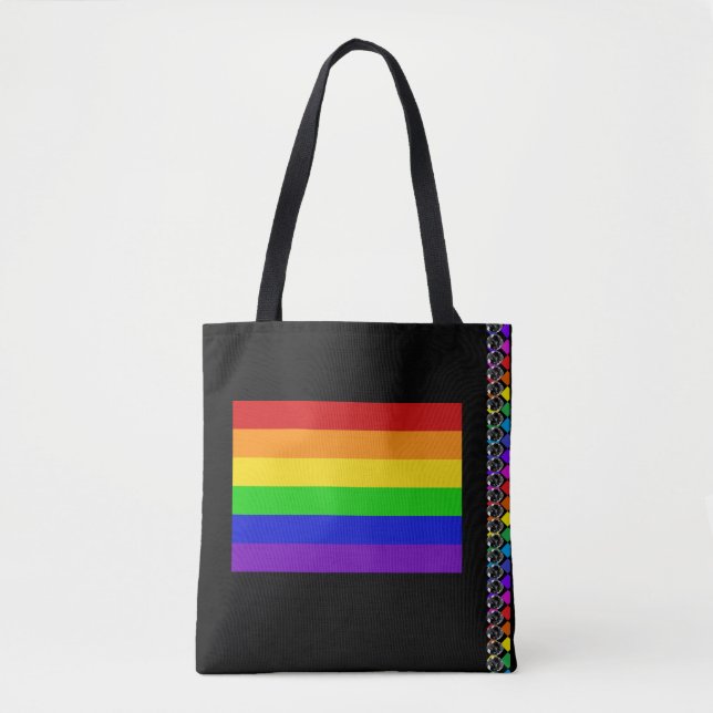 Rainbow Flag PRIDE LGBT Human Rights Diversity Bag (Front)