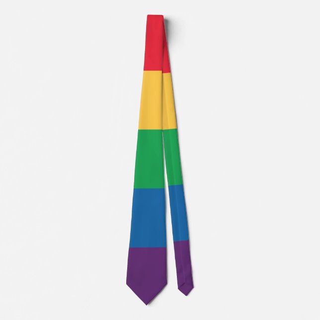Rainbow Flag Pride Neck Tie (Front)