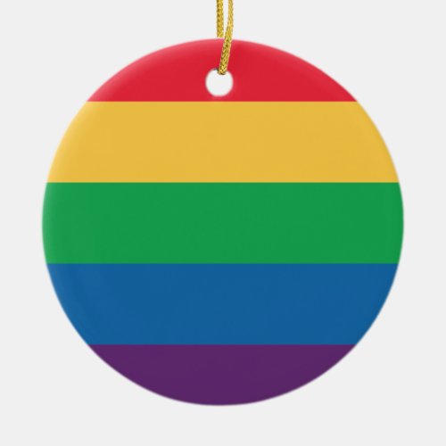 Rainbow Flag Pride Ornament