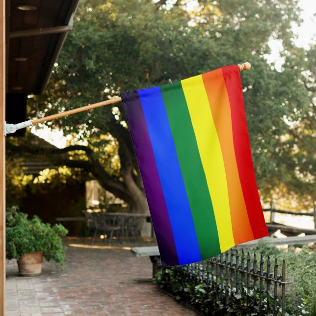 Rainbow Flag & Pride parade House / LGBT community (In SItu)