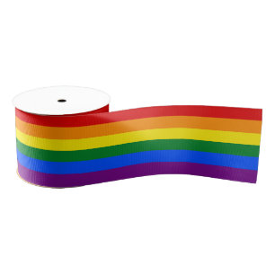 Rainbow Flag & Pride parade ribbon /LGBT community
