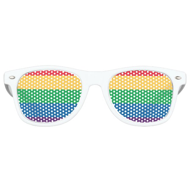 Rainbow Flag Pride Party Shades (Front)