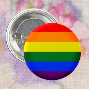 Rainbow Flag & Pride Rainbow / LGBT community Button