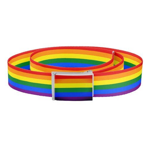 Rainbow Flag  Pride Rainbow LGBT stripes fashion Belt