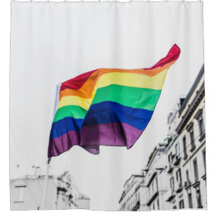 Rainbow Flag Pride Shower Curtain