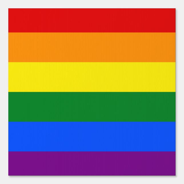 Rainbow flag sign (Front)