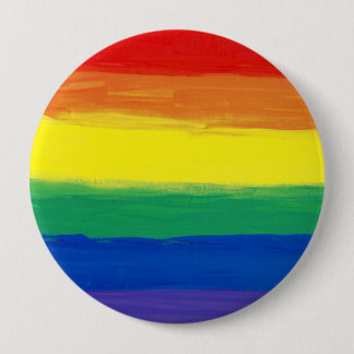 RAINBOW FLAG SQUARE OIL PAINT BUTTON