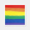 RAINBOW FLAG SQUARE OIL PAINT