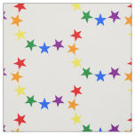 RAINBOW FLAG STARS II + your ideas Fabric