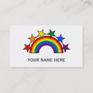 RAINBOW FLAG STARS III + your ideas Business Card