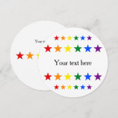 RAINBOW FLAG STARS + your ideas (Front/Back)