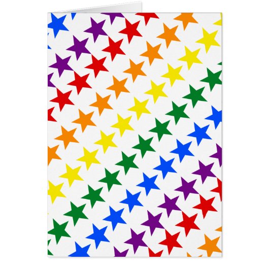 RAINBOW FLAG STARS + your ideas Cards (Front)