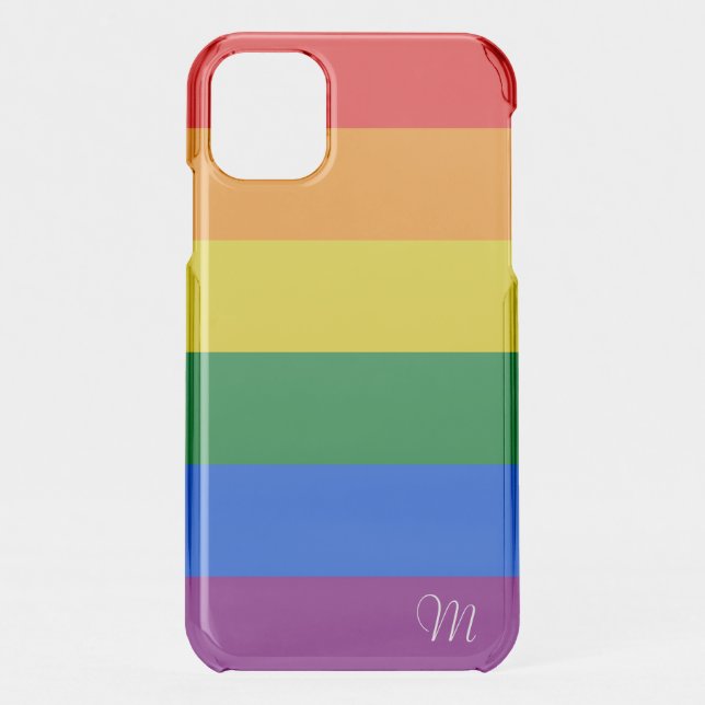 Rainbow flag stripes  bath towel set uncommon iPhone case (Back)