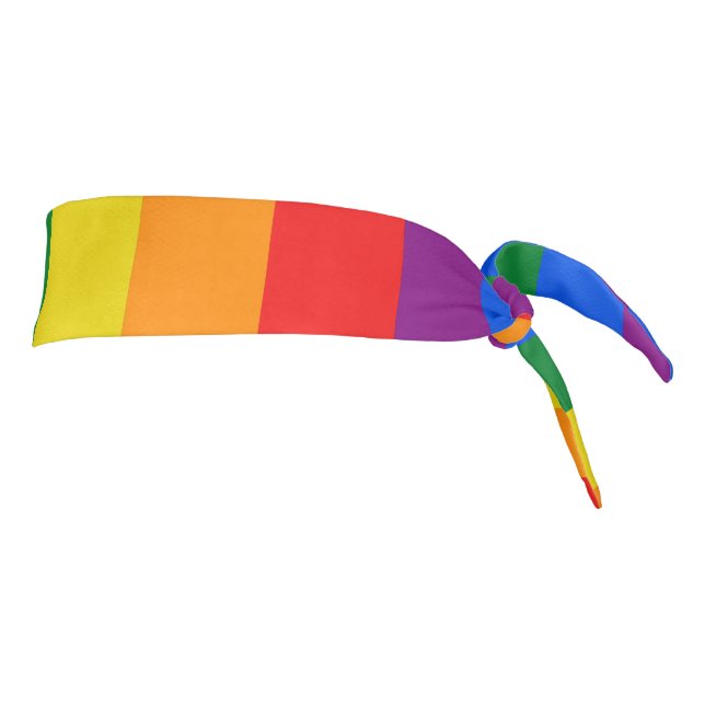 Rainbow flag stripes  bath towel set yoga mat tie headband (Rotate 90)