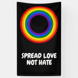 RAINBOW FLAG - STRIPES - LGBT colors Rings Banner