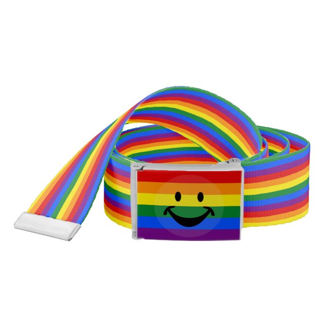 RAINBOW FLAG stripes + your ideas Belt (Snake)