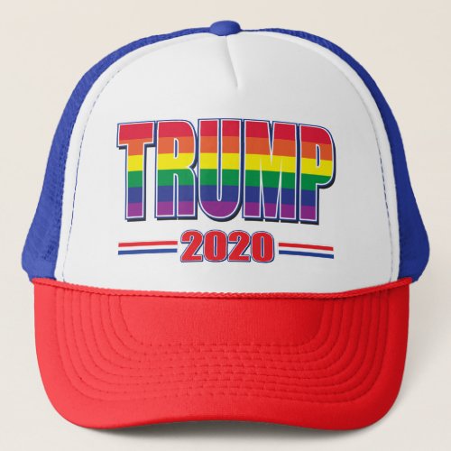 Rainbow_Flag_Trump_2020 Trucker Hat