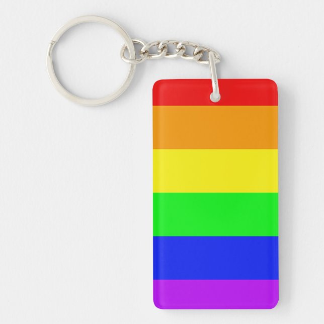 Rainbow Flag watch Keychain (Front)
