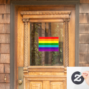 RAINBOW FLAG WINDOW CLING
