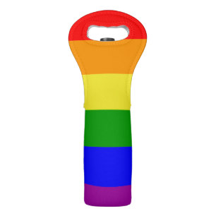 Rainbow Flag Wine Bag