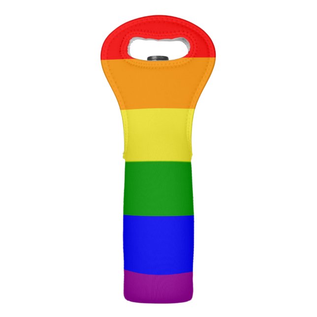 Rainbow Flag Wine Bag (Front)