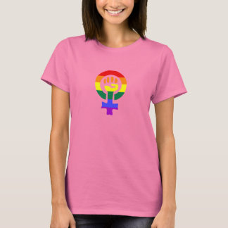Rainbow Flag Woman Power women's t-shirt