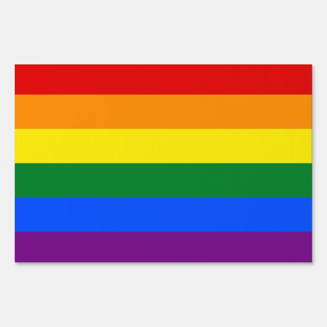 Rainbow Flag Yard Sign (Front)