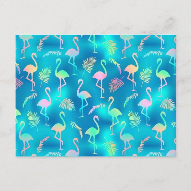 Rainbow Flamingo's Postcard (Front)