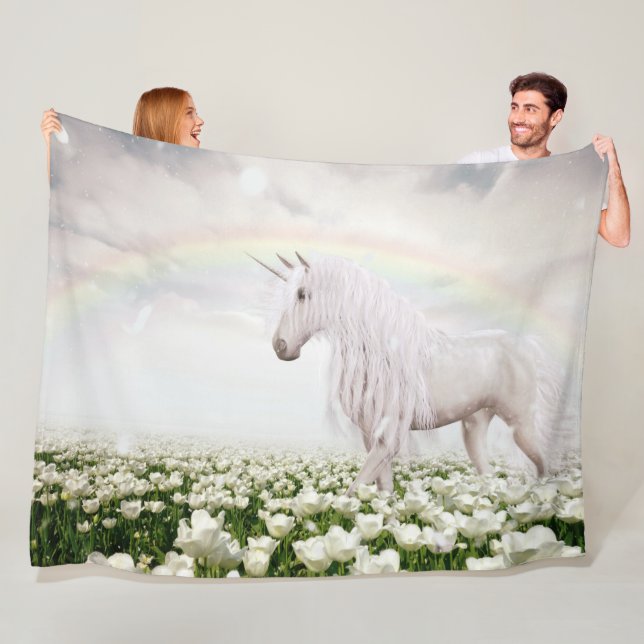 Rainbow Fleece Blanket (In Situ)