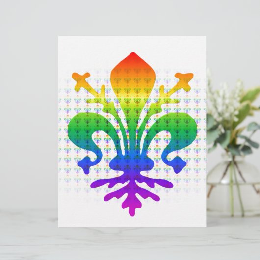 Rainbow Fleur-de-lis (Standing Front)