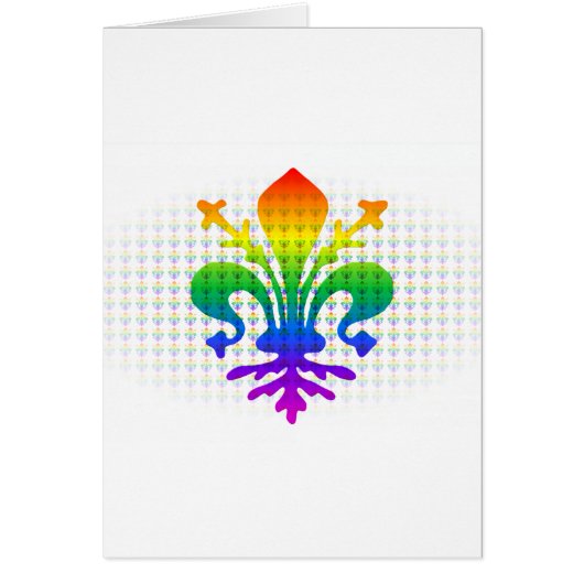 Rainbow Fleur-de-lis Cards (Front)