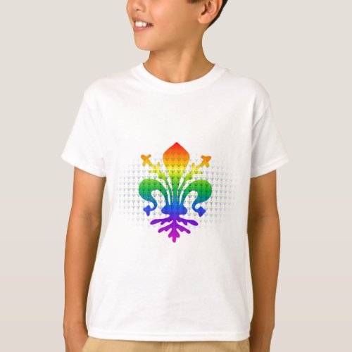 Rainbow Fleur_de_lis T_Shirt