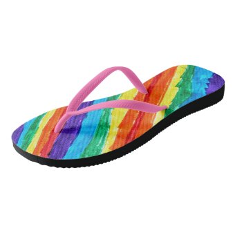 Rainbow Flip Flops | Zazzle