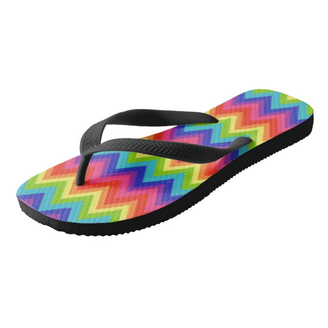  Rainbow Flip Flops  (Angled)