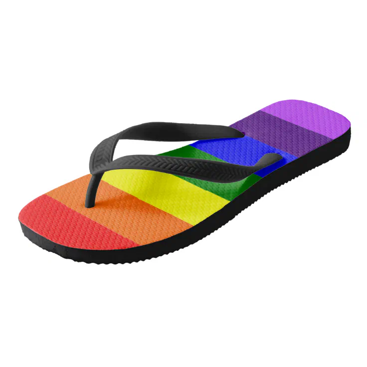 Rainbow Flip Flops Zazzle