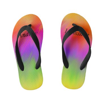 Rainbow Flip Flops with your Name Rainbow Flip Flops with your Name