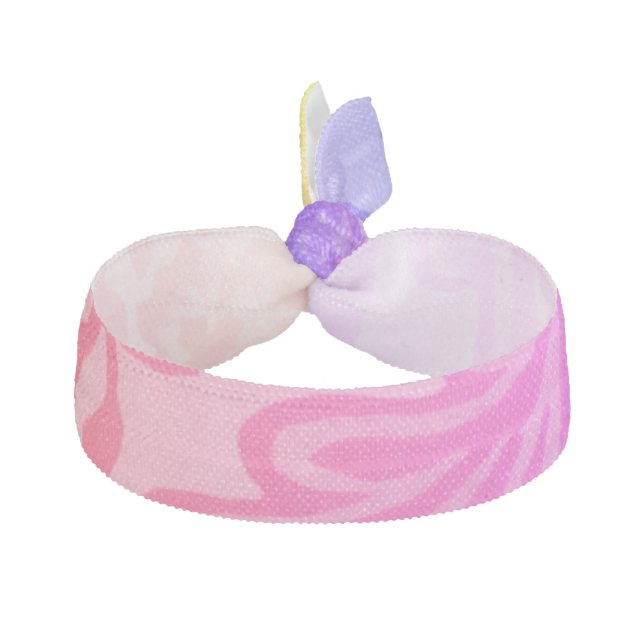 Rainbow Floral Botanical Elastic Hair Tie (Front)