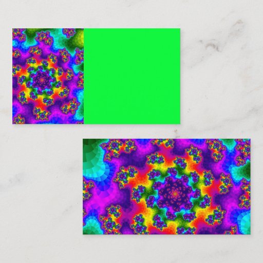 Customizable Tye-Dye Floral Sprinkles Business Card