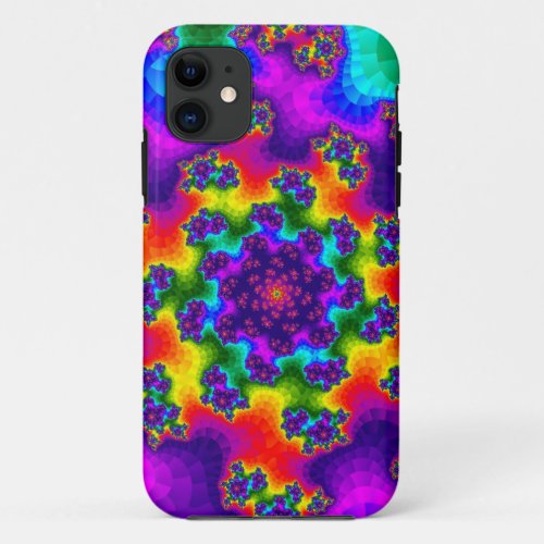 Rainbow Floral Sprinkles iPhone 11 Case