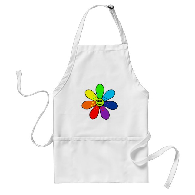 Rainbow Flower Apron (Front)
