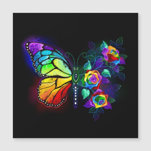 Rainbow flower butterfly (Front)