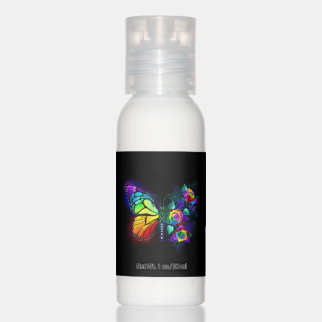 Rainbow flower butterfly hand lotion (Front)