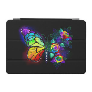 Rainbow flower butterfly iPad mini cover