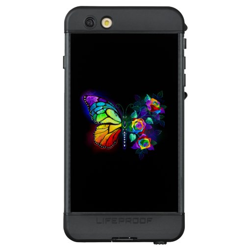 Rainbow flower butterfly LifeProof NÜÜD iPhone 6s plus case
