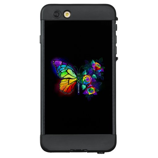 Rainbow flower butterfly LifeProof NÜÜD iPhone 6 plus case